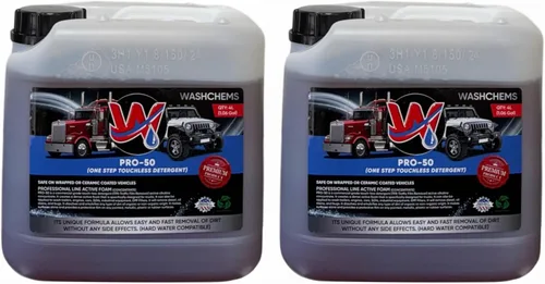 Vista 13 de W ash Chems Pro 50 - Detergente concentrado de jabón para lavado de autos sin contacto, sin cepillado, limpiador de espuma profesional de grado