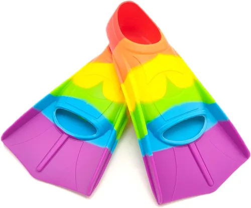 Vista 15 de Aletas de entrenamiento de natación, aletas de natación para niños, cómodas aletas de natación adecuadas para niños, principiantes, niñas, niños