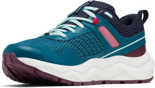 Vista 7 de Columbia Zapatos de senderismo Plateau para mujer, Aguas profundasMañana helada