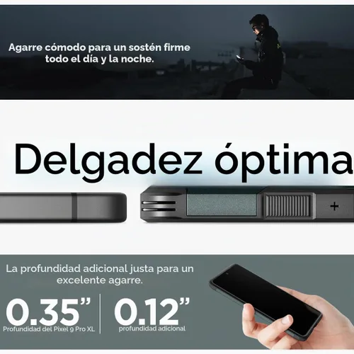 Vista 6 de Spigen Tough Armor - Funda diseñada para Pixel 9 Pro XL (2024) [Protección de grado militar] [Soporte con patas] - Verde abismo