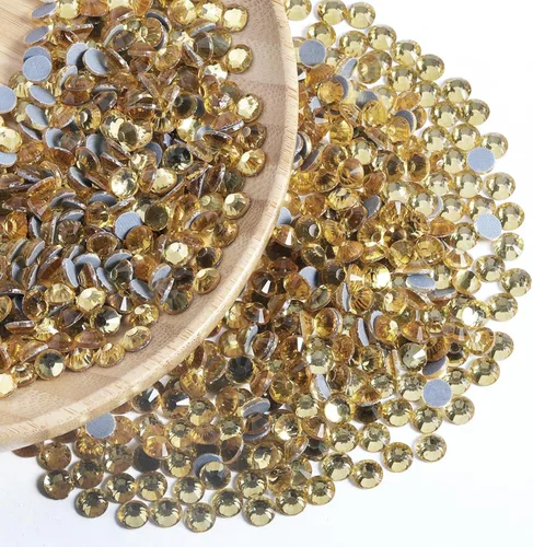 Vista 86 de 6000 PIEZAS Diamantes de Imitación Hotfix a Granel, Diamantes Naranja para Manualidades y Ropa, Diamantes de Imitación para Decoración DIY, SS10