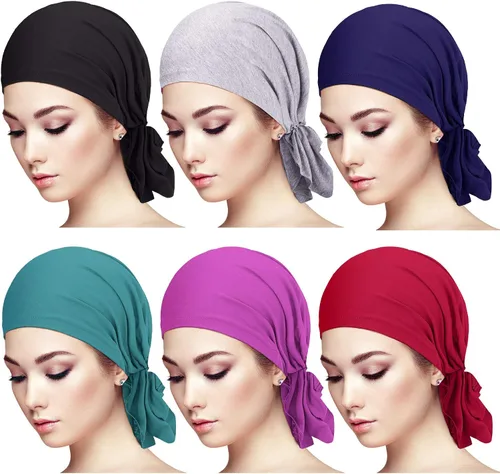 Vista 10 de Syhood Slip on Pre Tied Head Scarves for Women
