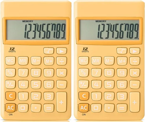 Vista 10 de Mr. Pen - Calculadora de función estándar, 12 dígitos, calculadora solar, calculadoras básicas de oficina (paquete de 2)