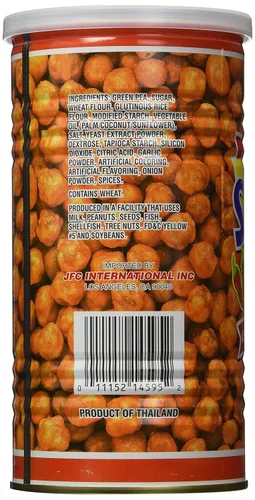 Vista 4 de Hapi Snacks - Guisantes Sriracha Picantes - Guisantes verdes recubiertos con ajo y chile (peso neto: 9.9 onzas)