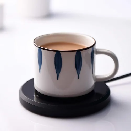 Vista 7 de Calentador de taza de café, KRGMNHR - Calentador de taza con apagado automático para uso en escritorio de oficina en casa, calentador eléctrico