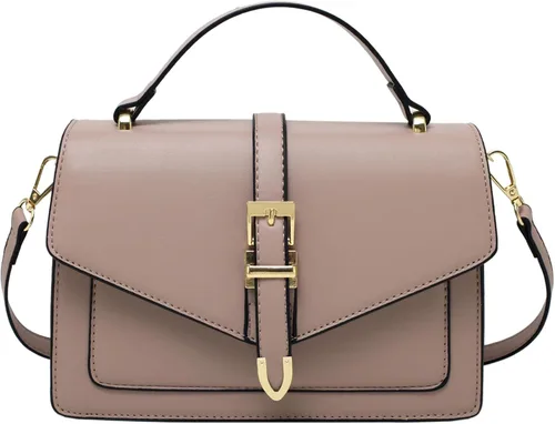 Vista 9 de Travistar Bolsos cruzados para mujer de moda - Pequeño bolso cruzado de hombro con 2 correas, bolso de mano de cuero, bolso de noche de embrague