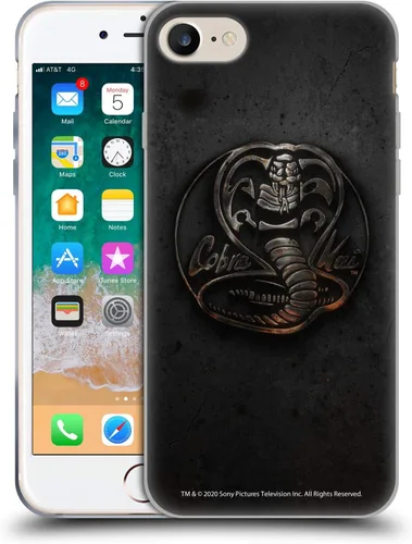 Vista 192 de Head Case Designs Funda de gel suave con licencia oficial de Cobra Kai Gold Medal Graphics compatible con Apple iPhone 7 Plus/iPhone 8 Plus