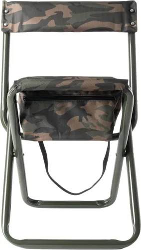 Vista 4 de Rothco Taburete plegable de lujo con respaldo y bolsa - Asiento portátil para aventuras al aire libre Camuflaje del bosque