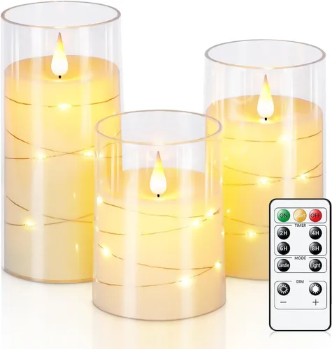 Vista 16 de Homemory Luces LED brillantes de calabaza de Halloween con control remoto y temporizador, luces de linterna Jack O' funciona con pilas para Naranja