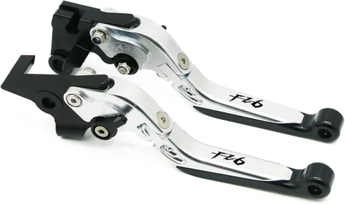 Vista 24 de Palanca de freno de embrague plegable ajustable para motocicleta para Yamaha FZ6 FZ 6 FAZER 2004 2010 XJ6 FZ6R 2009 2020 FZ8 2011 2015 (color : 1)