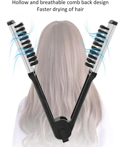 Vista 3 de Sorandy Peine alisador, alisador de cabello, cuidado efectivo del cabello para el hogar, cepillo alisador de cabello hueco transpirable con cepillos