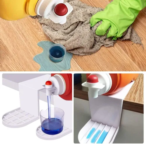 Vista 8 de JTLB Detergente para ropa sucia, paquete de 2 soportes para detergente para ropa, soporte para tazas de detergente, bandeja colectora de goteo