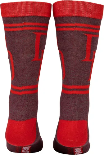 Vista 3 de HYP Socks Calcetines altos Marvel Daredevil Double D Symbol, negro, talla única, Negro