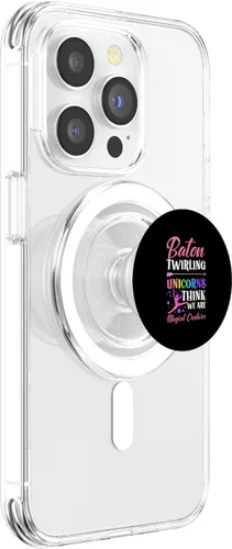 Vista 3 de Baton Twirling. Majorette Baton Twirler PopSockets MagSafe PopGrip for iPhone