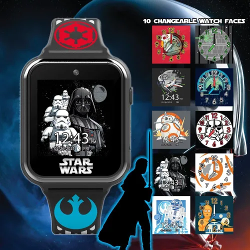 Vista 4 de Reloj inteligente interactivo con pantalla táctil de Star Wars (Modelo: STW4010AZ), Negro -, Moderno