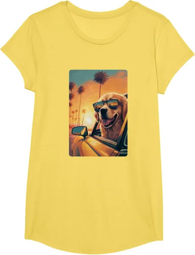 Vista 63 de Golden Retriever - Camiseta divertida de Golden Retriever con lentes, Negro