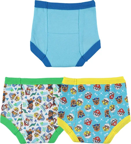 Vista 2 de Paw Patrol Boys' Toddler Potty Training Pants With Chase, Skye & More With Success Chart & Stickers Size 18, 2t, 3t, 4t Paquete de 3 pantalones