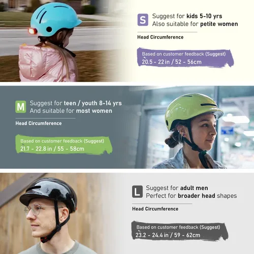 Vista 2 de MOUNTALK Cascos de bicicleta para adultos, hombres y mujeres, casco de bicicleta para hombres/mujeres con luz magnética, casco para jóvenes