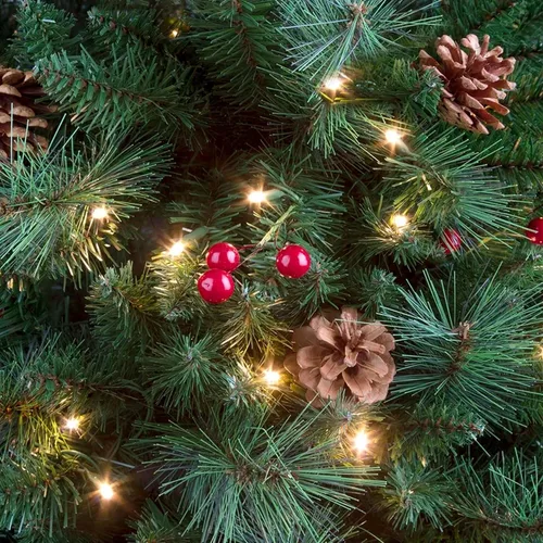 Vista 8 de Dazzle Bright Cadena de 200 luces navideñas de 40 pies + 360 luces LED de 12 pies x 5 pies de red de Navidad