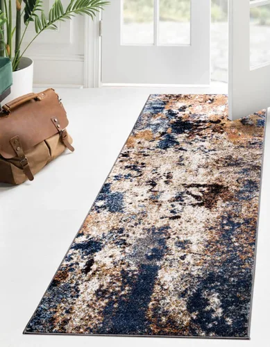 Vista 54 de Keen Home Design Alfombras de Área - 2x3 Que No Se Desprenden, Alfombras Abstractas para Cocina, Sala de Estar, Dormitorio, Comedor, Entrada Negro