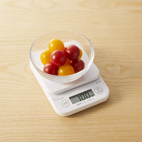 Vista 4 de Tanita KF-200 WH Báscula de cocina, báscula de cocina, cocina digital, 4.4 lbs (2 kg), unidad de 0.4 oz (1 g), color blanco