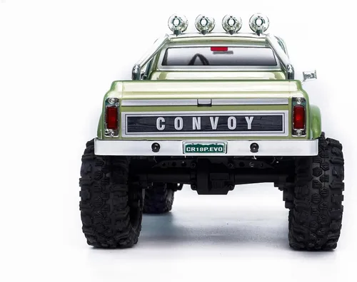 Vista 4 de HOBBYPLUS CR18P EVO 2 Rock RC Crawler - Mini rastreador RC escala 1/18 con transmisión de dos velocidades, engranajes totalmente metálicos
