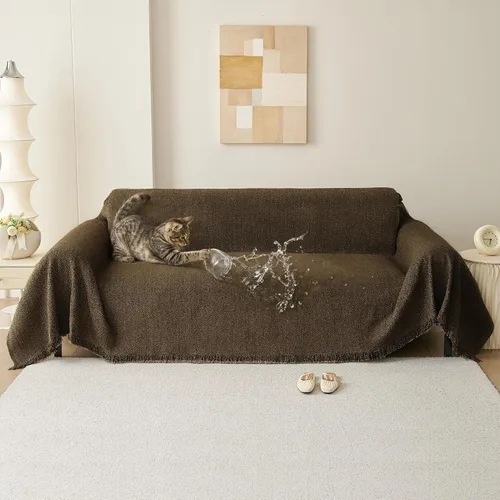 Vista 10 de Funda para Sillón de Sofá de Chenilla Lavable Protector de Muebles Funda para Sofá Reclinable de 1 Pieza Cojín Resistente a Manchas Funda para Silla