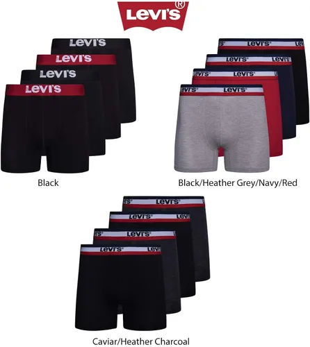 Vista 5 de Levi's - Calzoncillos tipo bóxer para hombre, transpirables, elásticos, 4