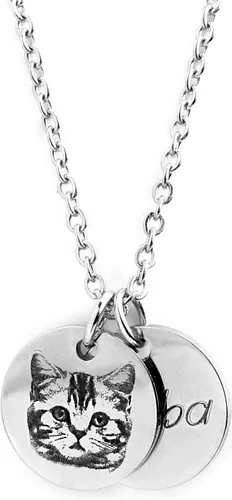 Vista 11 de Regalos personalizados para mascotas Collar conmemorativo de gato Joyería personalizada para mascotas Perro Mamá Joyería conmemorativa Retrato