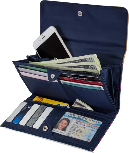 Vista 2 de Nautica Perfect Carry-All Money Manager - Cartera con bloqueo RFID para mujer