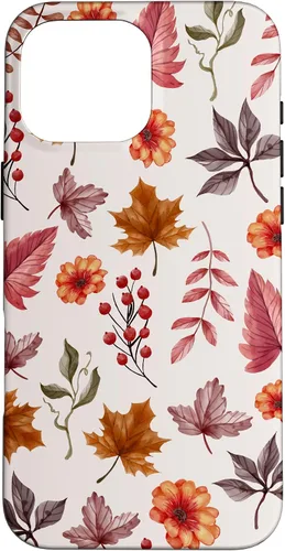Vista 19 de Halloween Pattern Fall Leaves Pattern - Autumn Season Case for iPhone 17