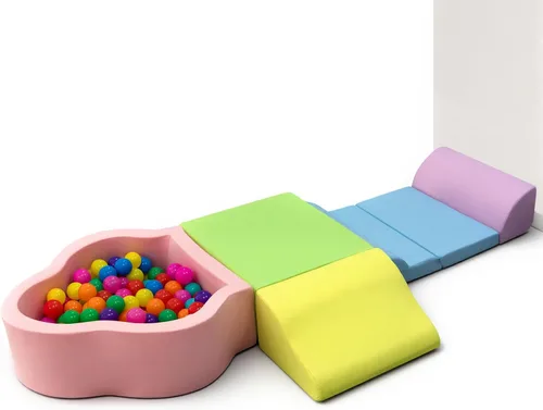Vista 7 de Markdang - Juego de juegos suaves, bloques de escalada de espuma para bebés con parte inferior de partículas antideslizantes para niños de 6 a 24