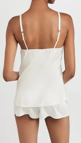 Vista 3 de Flora Nikrooz Kylie Charmeuse - Conjunto de camisola con encaje para mujer