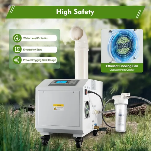 Vista 3 de Humidifer agrícola industrial ultrasónico humidificador comercial para plantas de gran volumen (6.6 lbs/H) automático ultrasónico Mist Maker 160M³/H