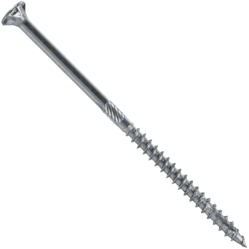 Vista 29 de 8 x 1 revestimiento exterior recubierto de bronce, tornillo de madera multiusos compatible con ACQ, cabeza plana Torx/Star Drive de 1 libra, 288