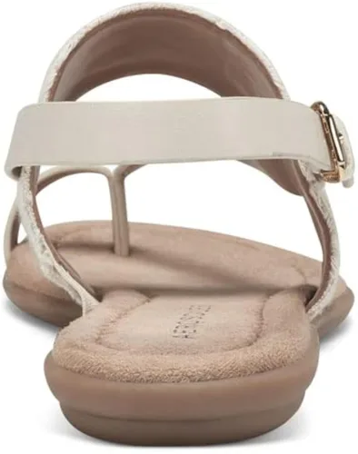 Vista 3 de Aerosoles Sandalias planas AWA para mujer, 9, Marfil