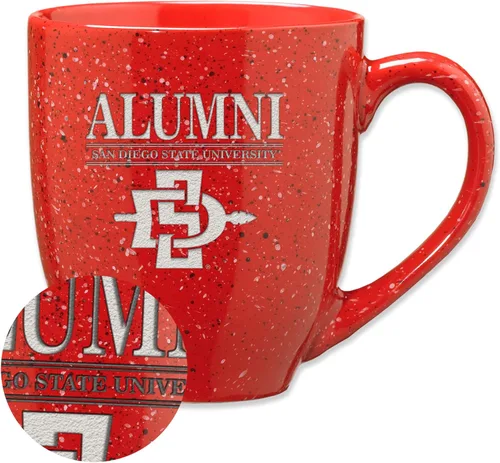 Vista 79 de Rico Industries NCAA Illinois Fighting Illini Alumni - Taza de café de cerámica moteada grabada con láser de 16 onzas