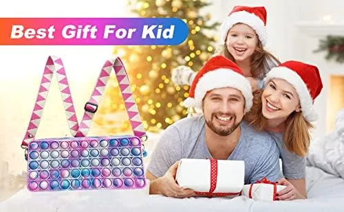 Vista 5 de Bolsa estilo pop it para niñas y mujeres bolso cruzado tipo juguete sensorial para ansiedad el mejor regalo para mujeres Camouflage B