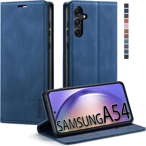 Vista 16 de Funda tipo cartera para Samsung Galaxy A52 5G con bloqueo RFID, color negro