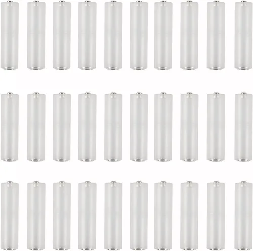 Vista 10 de 10 unids AAA a AA convertidor AAA a AA adaptador de batería AAA a AA convertidor de batería titular AAA a AA adaptador para AAA a AA batería