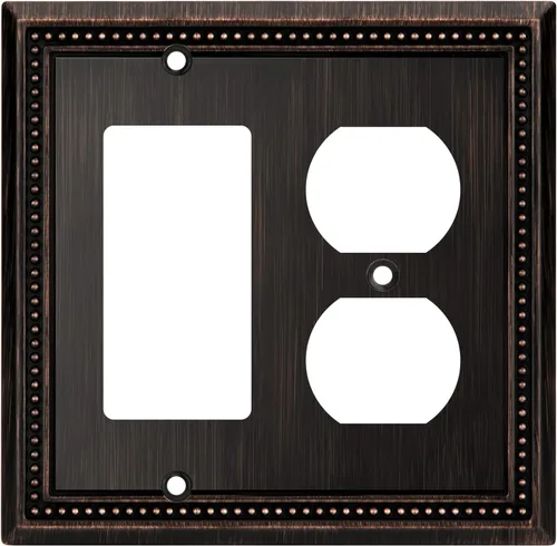 Vista 48 de Henne Bery Sunken Pearls Placa de Pared Decorativa de Servicio Pesado Placa de Interruptor Cubierta de Tomacorriente