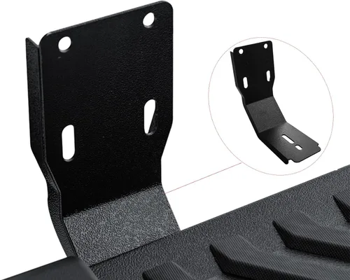 Vista 5 de IKON MOTORSPORTS, Estribos compatibles con Ford F250 F350 F450 F550 Superduty Crew Cab 1999-2016, estilo V, barra lateral de acero inoxidable negro