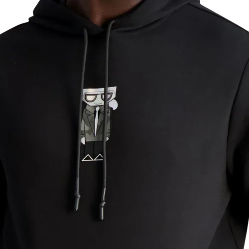Vista 4 de Karl Lagerfeld Paris Sudadera con capucha suave para hombre