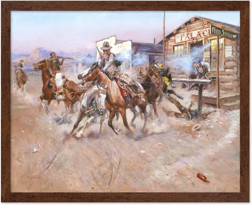 Vista 52 de Poster Master Póster vintage de The Lookout, estampado retro de vaquero, arte occidental, arte del salvaje oeste, arte de equitación, regalo