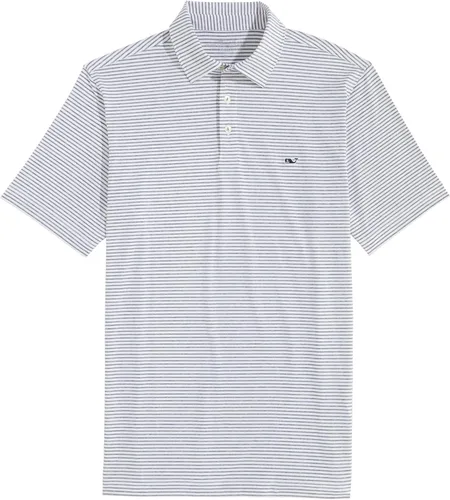 Vista 42 de Vineyard Vines Polo Bradley Stripe Sankaty para hombre Ocean Breeze Tejeda