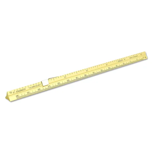 Vista 20 de Alumicolor Regla Métrica de Bolsillo para Arquitecto de Aluminio, 15CM, Negro