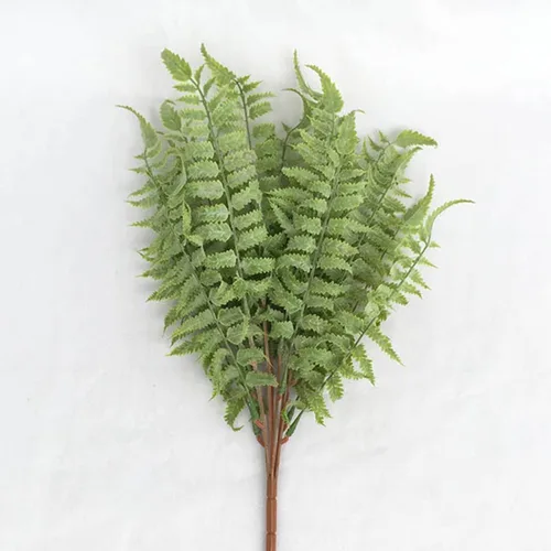Vista 4 de ABOOFAN 6pcs Realistic Faux Fern Leaves Artificial Plant for Centerpieces Decor Greenery for Holiday Trees