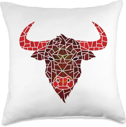 Vista 4 de Diseños San Fermín Bull Navarra Flag Disguised St Fermín Pride Viva San Fermín - Almohada de 16 x 16 pulgadas, multicolor