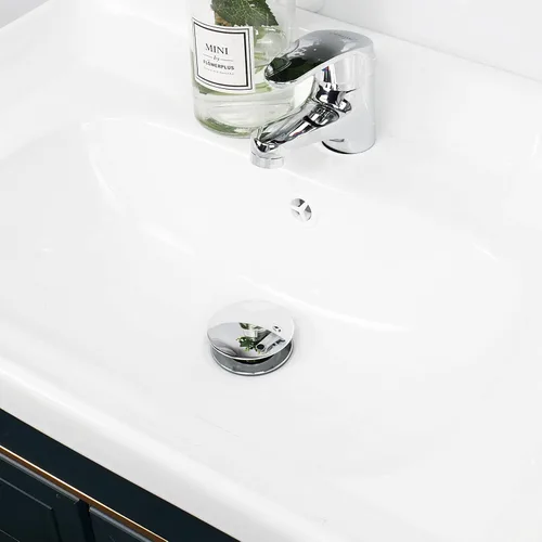 Vista 6 de NearMoon Drenaje desplegable de baño, colador de drenaje de latón para montaje de baño, tapón de fregadero, antiobstrucción