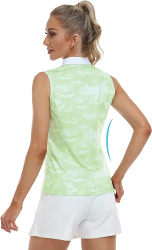 Vista 4 de Hiverlay Women Golf Shirts Polo Shirts for Women UPF 50+ Lightweight Quick-Dry Collared Tennis Daily Shirts Work Tops